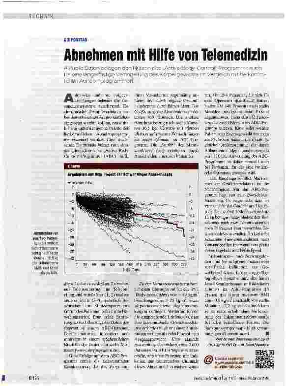 Vorschauseite 1: Abnehmen mit Hilfe von Telemedizin