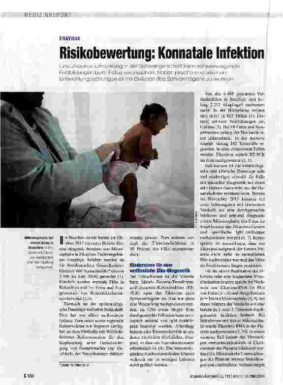 Vorschauseite 1: Risikobewertung: Konnatale Infektion