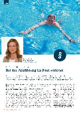 Vorschauseite 1: Als Arbeitsunfall anerkannt: Bei der Abkühlung im Pool verletzt.