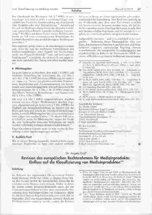 Vorschauseite 5: mHealth-Anwendungen als Medizinprodukte Vereinbarkeit mit demHWG und Ausblick auf die neue EU-Medizinprodukteverordnung