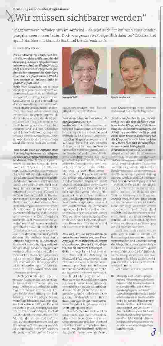 Vorschauseite 1: Wir müssen sichtbarer werden