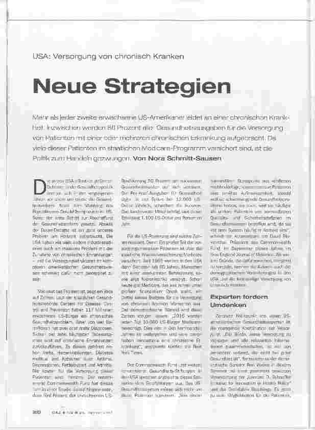 Vorschauseite 1: Neue Strategien