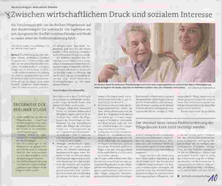 Vorschauseite 1: Zwischen wirtschaftlichem Druck und sozialem Interesse