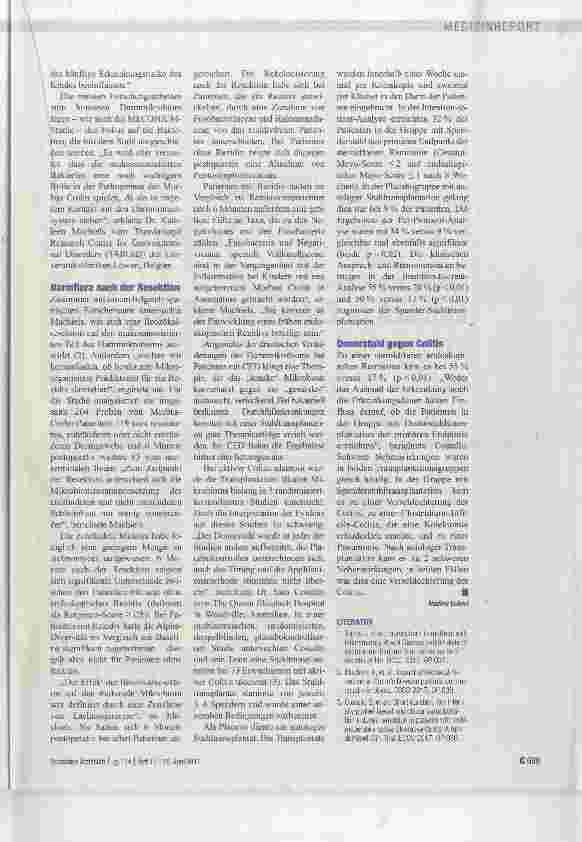 Vorschauseite 2: Mikrobiom des Kindes reagiert auf Darmerkrankungen der Mutter