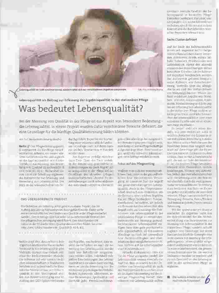 Vorschauseite 1: Was bedeutet Lebensqualität?