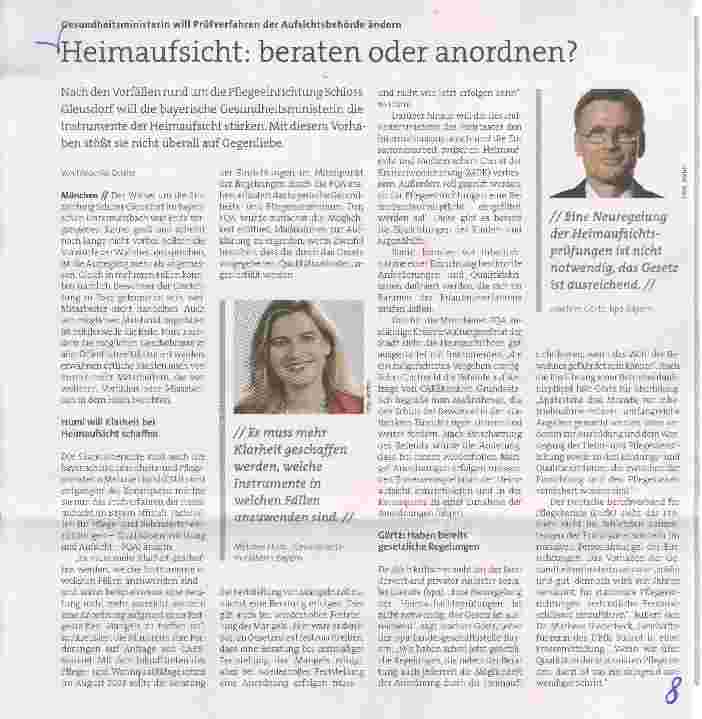 Vorschauseite 1: Heimaufsicht: beraten oder anordnen?
