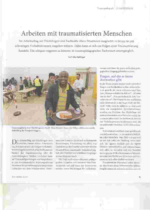 Vorschauseite 1: Arbeiten mit traumatisierten Menschen
