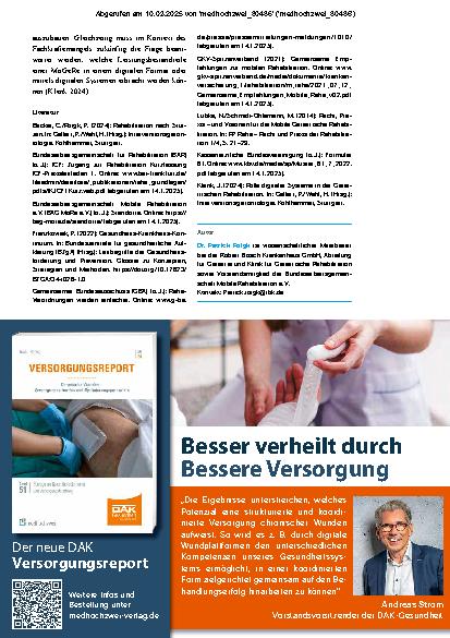Vorschauseite 4: Mobile Geriatrische Rehabilitation Ein zukunftsweisender Baustein in der Rehabilitation älterer Menschen