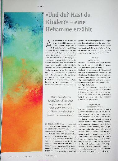 Vorschauseite 1: «Und du? Hast du Kinder? » - eine Hebamme erzählt