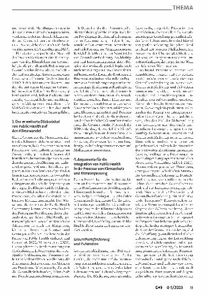 Vorschauseite 3: Public Health: Mitgestaltung einer gesunden, chancengerechten und nachhaltigen Zukunft