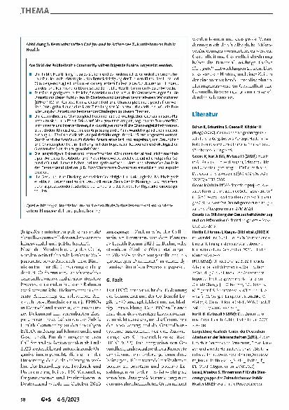 Vorschauseite 6: Public Health: Mitgestaltung einer gesunden, chancengerechten und nachhaltigen Zukunft