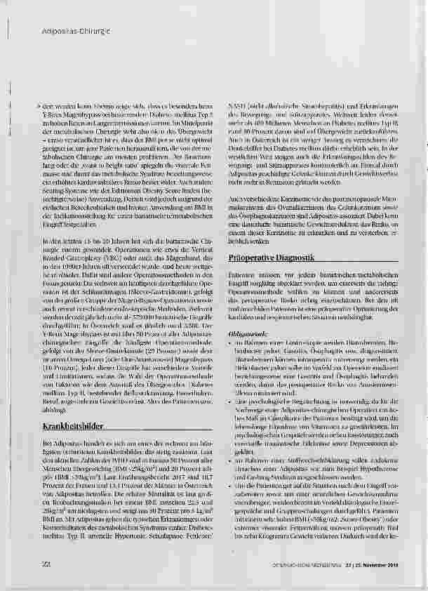 Vorschauseite 3: Adipositas-Chirurgie