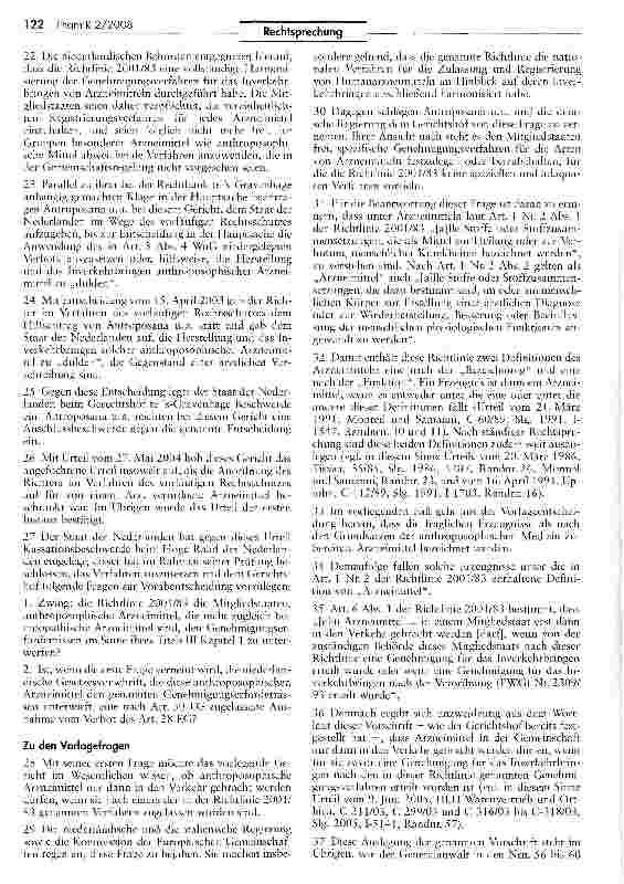 Vorschauseite 3: Keine Ausnahmen bei der Genehmigung für das Inverkehrbringen und die Registrierung Anthroposophischer Arzneimittel