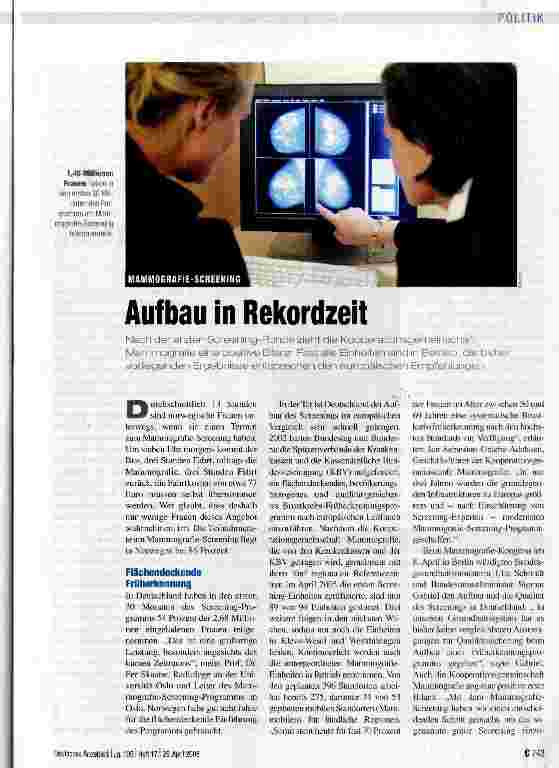 Vorschauseite 1: Aufbau in Rekordzeit