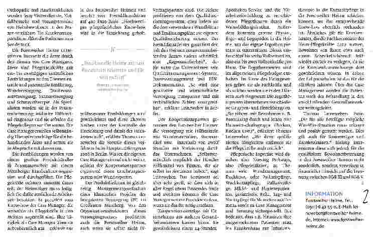 Vorschauseite 2: Hohe Qualität durch Kooperationen