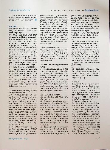 Vorschauseite 2: Zum Anspruch auf häusliche Krankenpflege in einer Einrichtung für alleinstehende wohnungslose Männer
