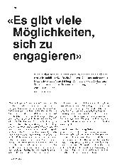 Vorschauseite 1: "Es gibt viele Möglichkeiten, sich zu engagieren."