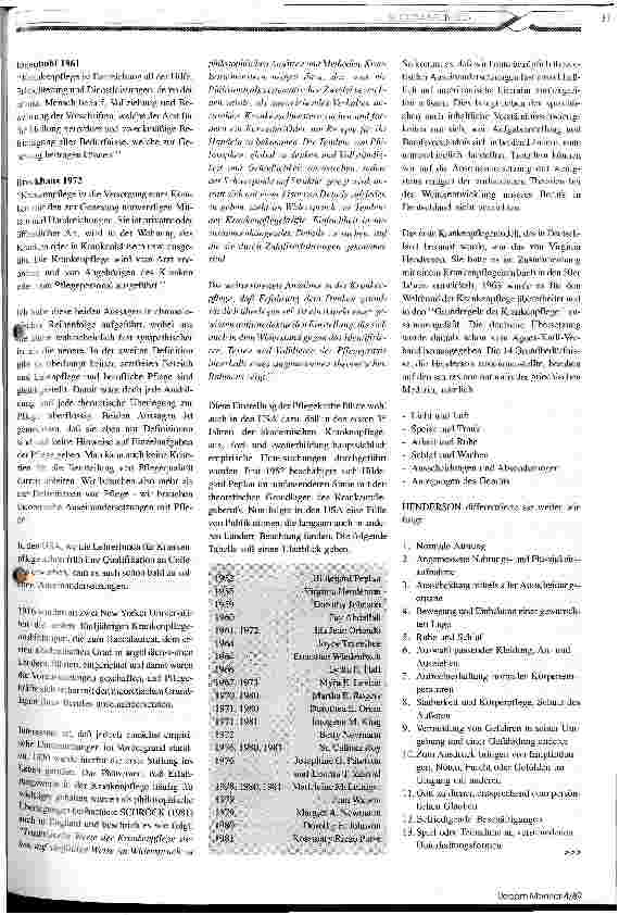 Vorschauseite 2: Auseinandersetzung mit einem Krankenpflegemodell Teil 1