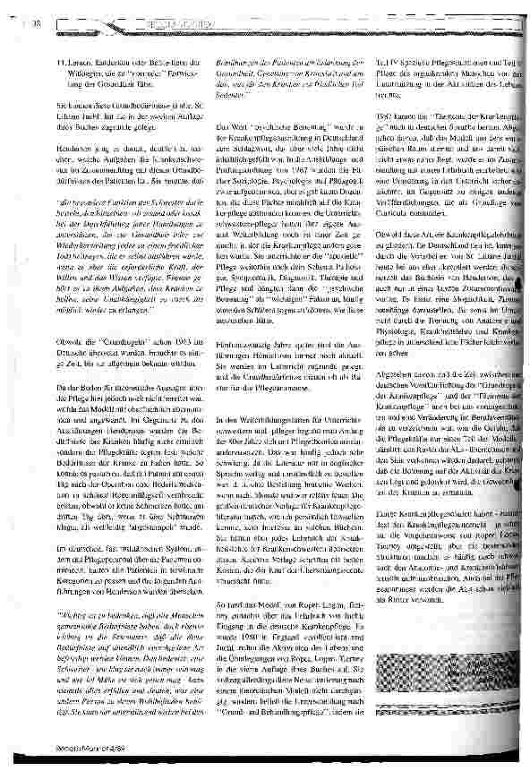 Vorschauseite 3: Auseinandersetzung mit einem Krankenpflegemodell Teil 1