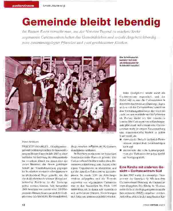 Vorschauseite 1: Gemeinde bleibt lebendig