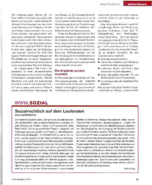 Vorschauseite 2: Gemeinde bleibt lebendig