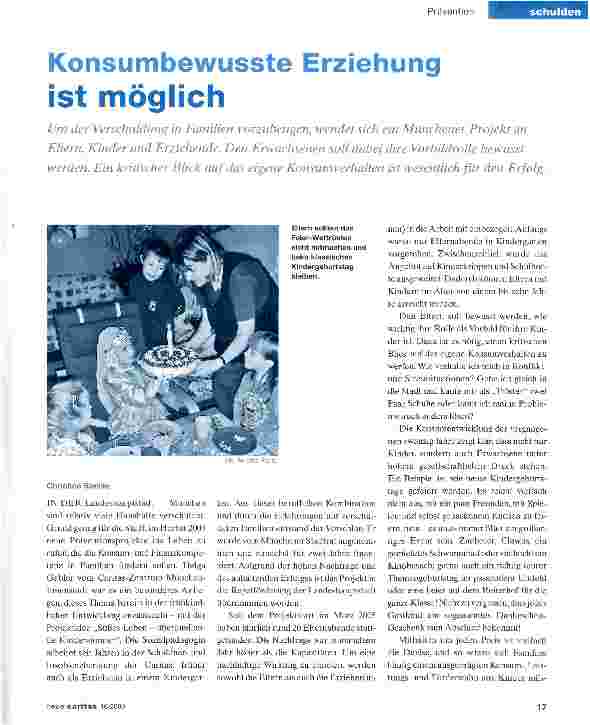 Vorschauseite 1: Konsumbewusste Erziehung ist möglich