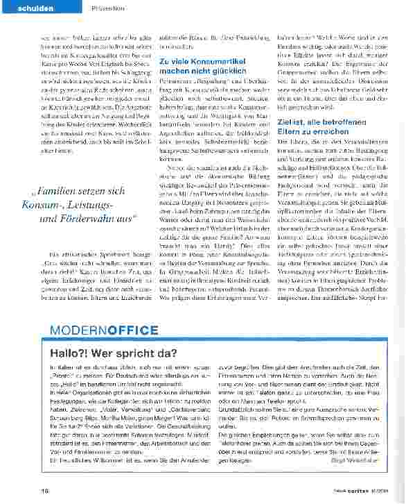 Vorschauseite 2: Konsumbewusste Erziehung ist möglich