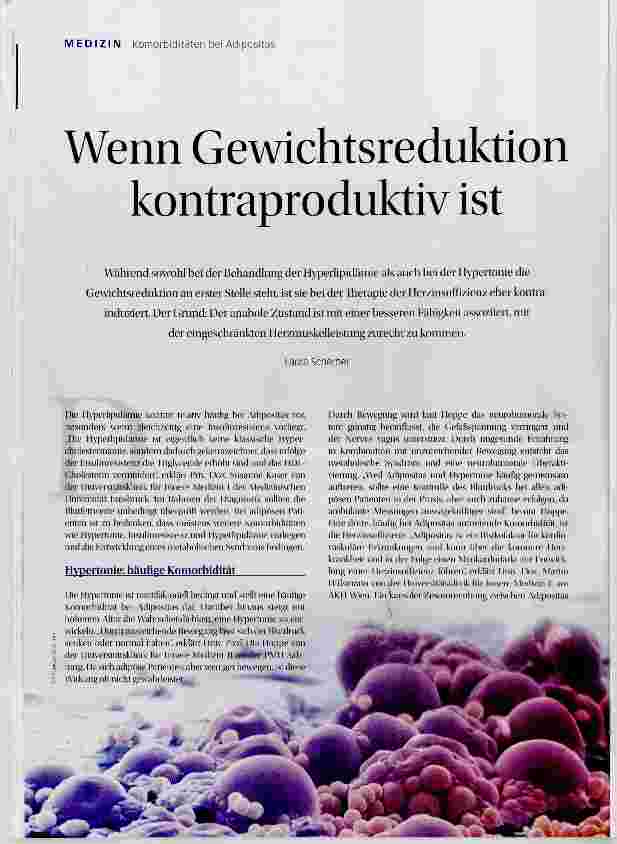 Vorschauseite 1: Wenn Gewichtsreduktion kontraproduktiv ist