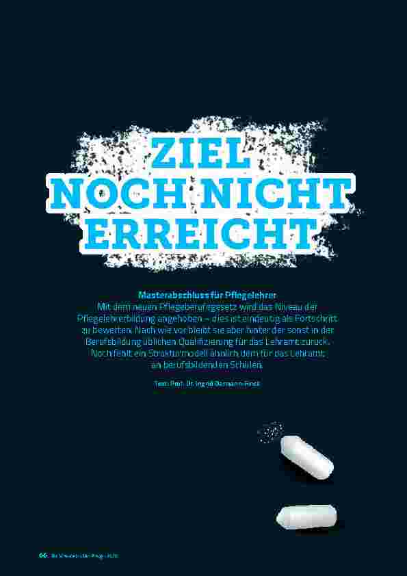 Vorschauseite 1: ZIEL NOCH NICHT ERREICHT