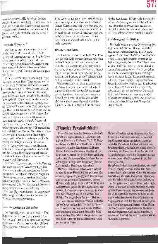 Vorschauseite 3: Der Fall Michaela Roeder Tödliche Spritzen als radikale Form der Abwehr von Angst und Bedrohung