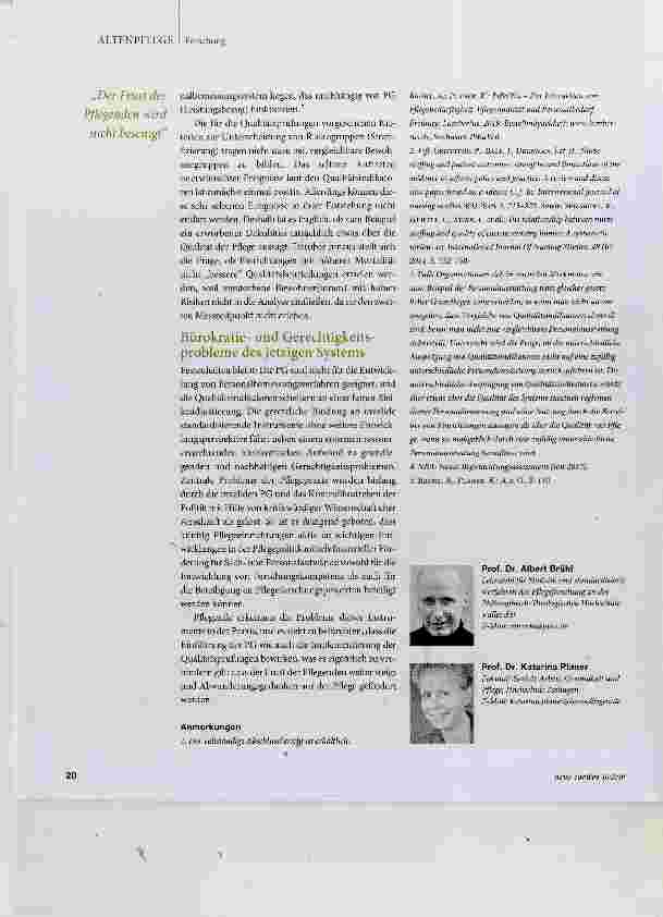 Vorschauseite 4: Trias Pflegebedürftigkeit, Personalumfang und Qualität: Schein und Sein