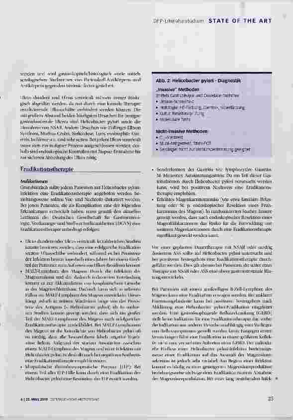 Vorschauseite 4: Update Helicobacter pylori