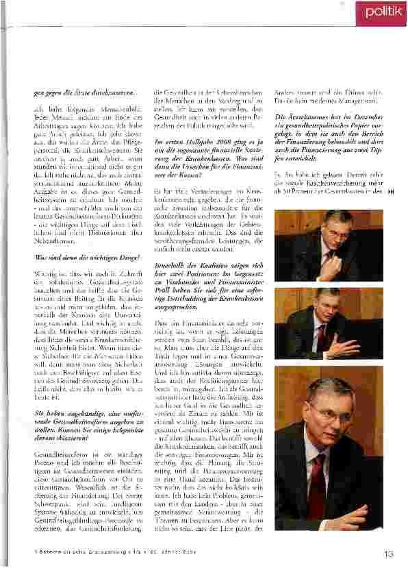 Vorschauseite 2: Ich will die ärztliche Selbstverwaltung stärken
