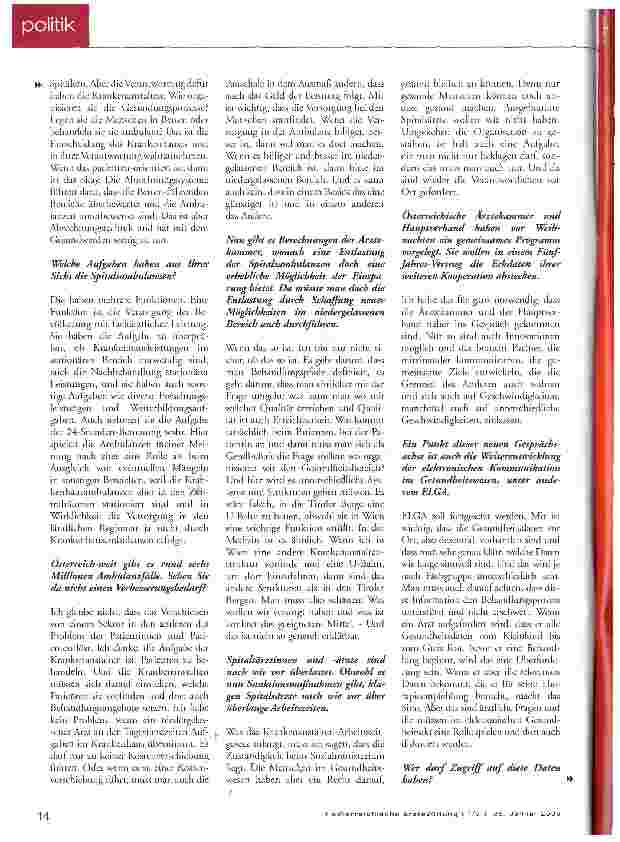 Vorschauseite 3: Ich will die ärztliche Selbstverwaltung stärken