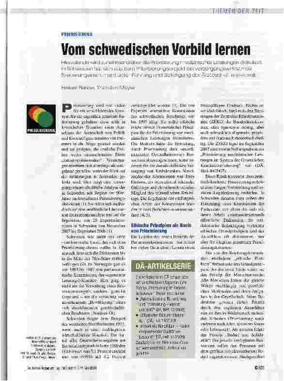Vorschauseite 1: Vom schwedischen Vorbild lernen