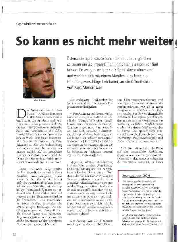 Vorschauseite 1: So kann es nicht mehr weiter gehen