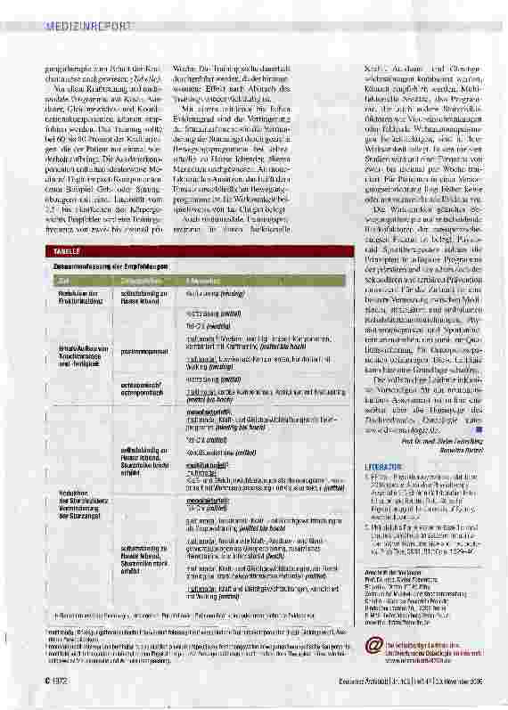 Vorschauseite 2: Wie man Frakturen verhindern kann