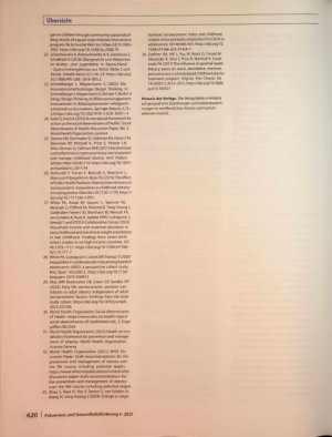 Vorschauseite 6: Soziale Ungleichheiten in der Adipositas im Kindesalter erfordern ein neues Bewusstsein