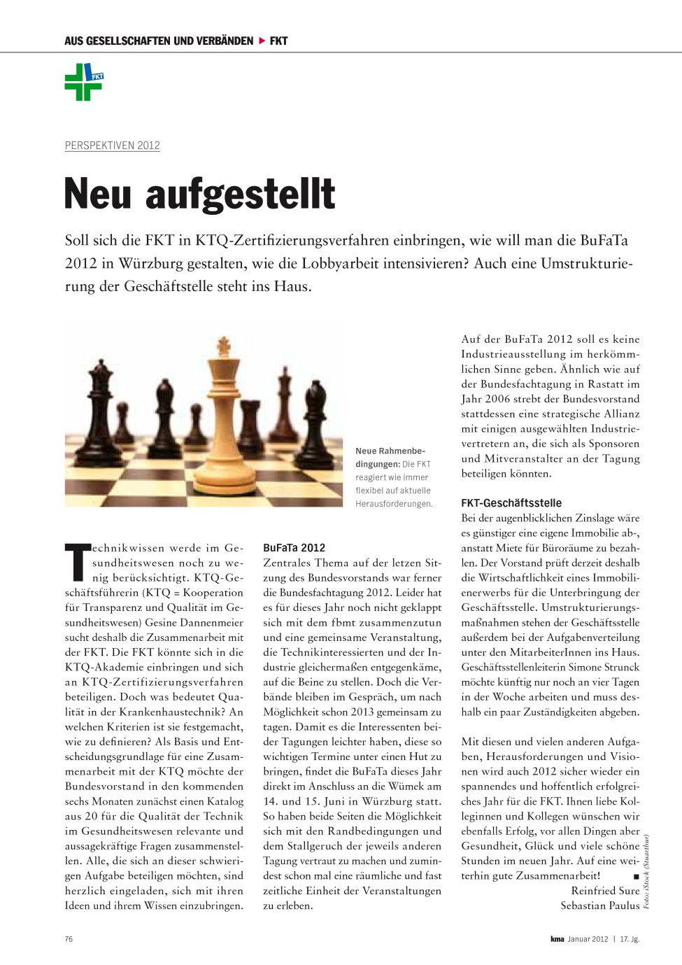 Vorschauseite 1: Neu aufgestellt