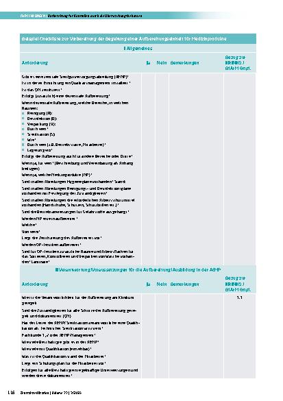 Vorschauseite 2: Empfehlung des Fachausschusses Qualität (38: 2025) Vorbereitung für Kontrollen durch die Überwachungsbehörden