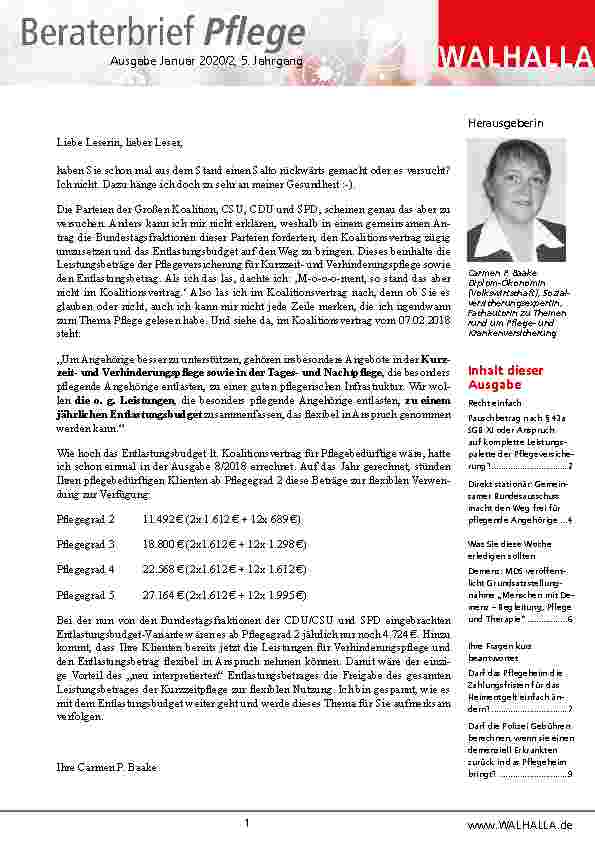 Vorschauseite 1: Inhalt dieser Ausgabe Recht einfach, Was Sie diese Woche erledigen sollten, Ihre Fragen kurz beantwortet