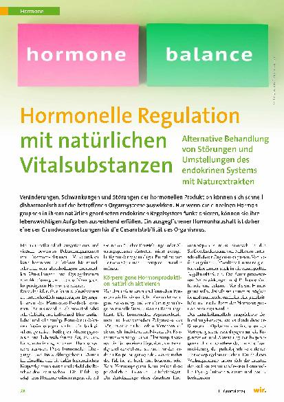 Vorschauseite 1: Hormonelle Regulation mit natürlichen Vitalstoffen
