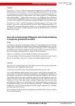 Vorschauseite 5: Weshalb nicht erwerbsmäßig tätige Pflegepersonen trotz vorzeitigem Ende der Pflegetätigkeit die Rentenpunkte behalten!
