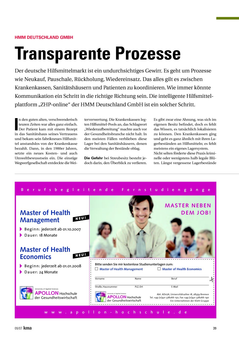 Vorschauseite 1: Transparente Prozesse