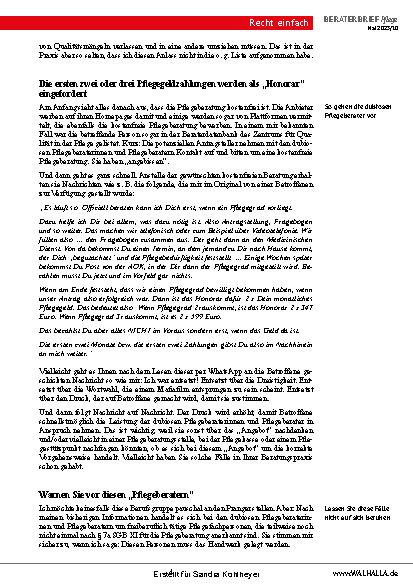 Vorschauseite 4: Beraterbrief Pflege Heft 10-2025