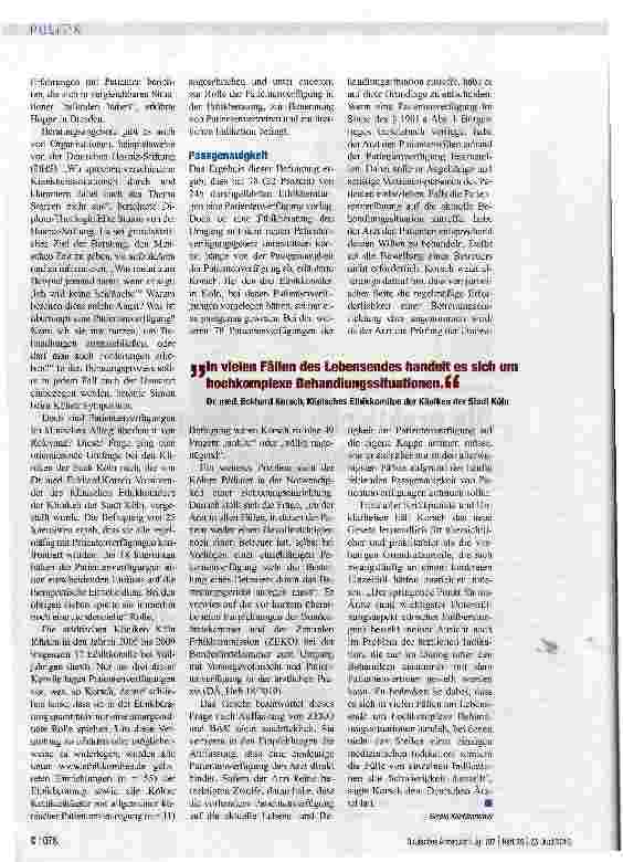 Vorschauseite 2: Die praktische Umsetzung - eine erste Zwischenbilanz
