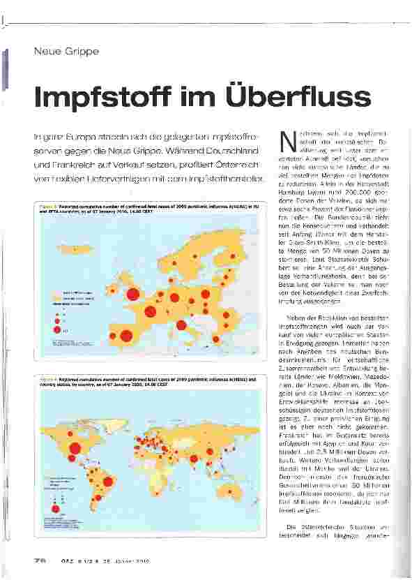Vorschauseite 1: Impfstoff im Überfluss
