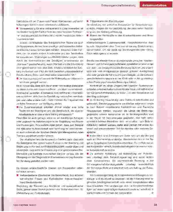 Vorschauseite 6: Beratung und Begleitung von Frauen und Paaren im Kontext von Pränataldiagnostik