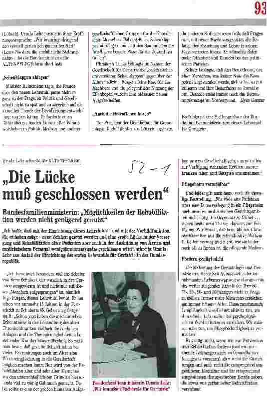 Vorschauseite 2: An der Mini-Universität Witten-Herdecke gibt es den einzigen Lehrstuhl für Geriatrie