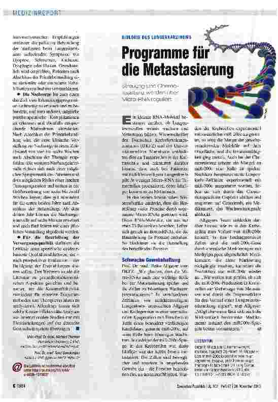 Vorschauseite 3: Erste Leitlinie mit hoher Evidenz